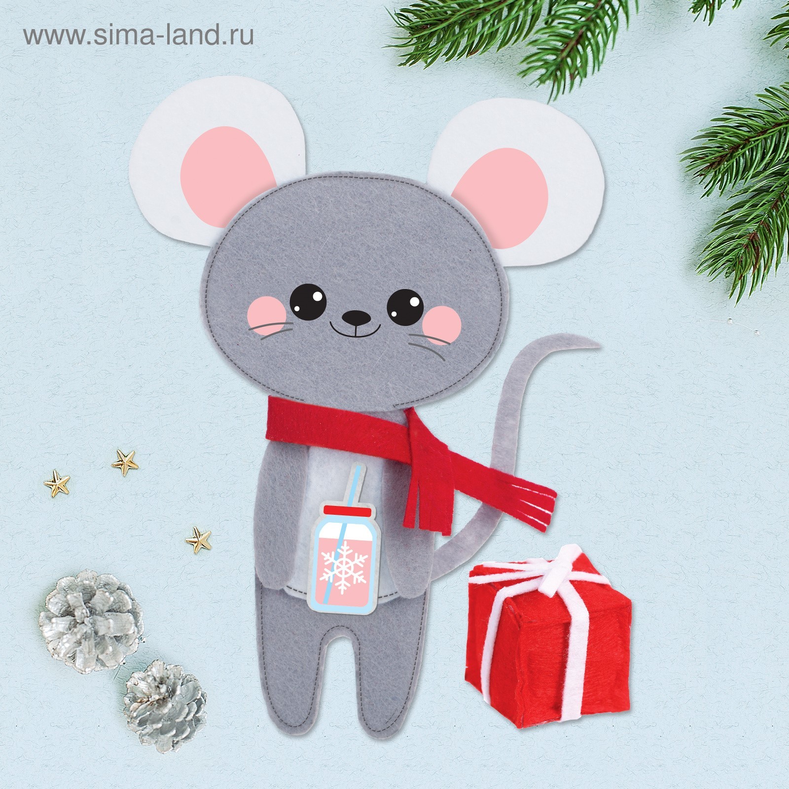 Игрушка Новогодняя Мышь Игрушка Новогодняя Мышь